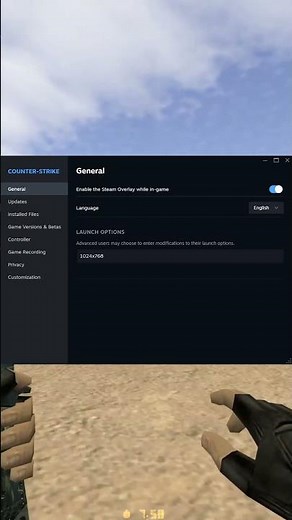 How to Make CS 1.6 Stretched on Steam?