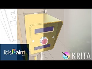 Comparing two types of drawing software. Ibispaint and Krita. [Speedpaint] #UCD1