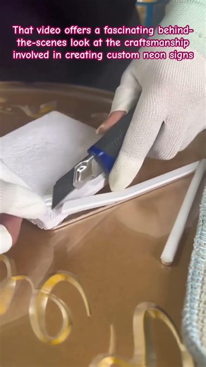 Handcrafting Custom LED Neon Signs #NeonSign #LEDNeon #Handmade #Craftsmanship #SatisfyingVideos