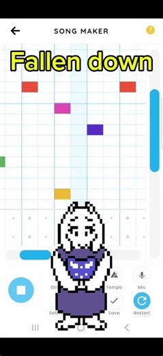 Fallen Down in Chrome music lab #undertale #undertalemusic #toriel #tobyfox #chromemusiclab#musiclab
