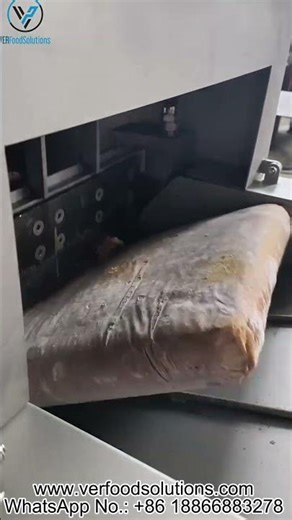 VERFOODSOLUTIONS Frozen Block Meat Cube Cutting Machine Test for American Customer