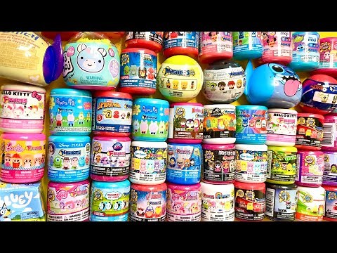 ASMR 51 Surprise Mashems Fashems Squishy Mystery Toys unboxingNO duplicates
