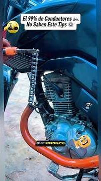 I put a CHAIN ​​in my Motorcycle's Exhaust (Homemade Mechanic's Trick) 😱🛠️