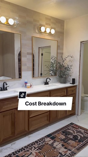 My Bathroom Renovation is wrapping up so i wanted to share the cost breakdown! Renovations aint cheap, but this one was totally worth it!! #bathroomremodel #diyprojects #fixerupper