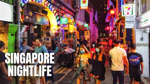 Singapore Nightlife Scenes Haji Lane Bugis Orchard Road