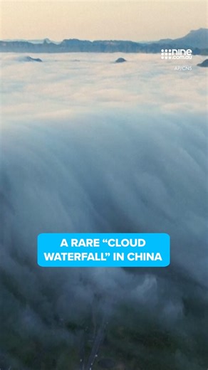 5.5K views · 12 reactions | A rare weather phenomenon has seen a spectacular 'cloud waterfall' form in China, it only happens when stable air conditions and rainfall combine in mountainous areas. ☁ DETAILS HERE: https://nine.social/GTA | Nine.com.au | Facebook