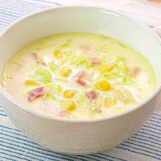 豆乳の優しい甘みが美味しい！千切りキャベツのスープ | デリッシュキッチン