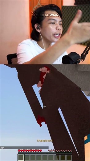 Main Parkour + MOD HORROR... #shorts #minecraftindonesia