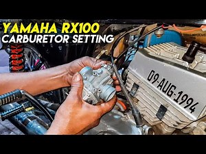 YAMAHA RX100 Stock CARBURETOR Setting | Mileage Tuning (Full Video) 🔥