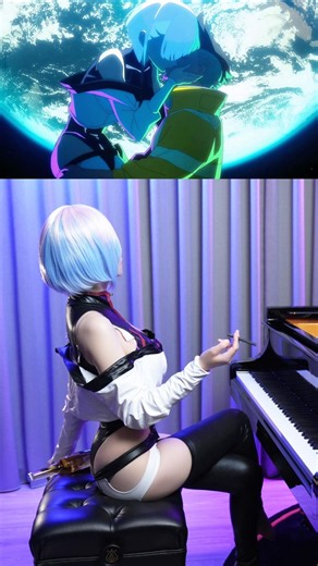 When Lucy Played『I Really Want to Stay at Your House』Cyberpunk: Edgerunners🌕 #Cyberpunk #Lucy #Piano