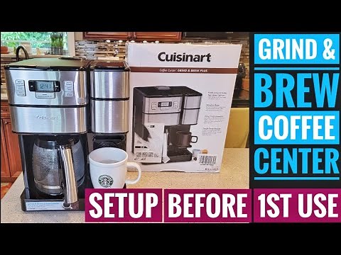 SETUP Cuisinart 12 Cup Coffee Center Grind & Brew Plus K Cup Machine SS-GB1