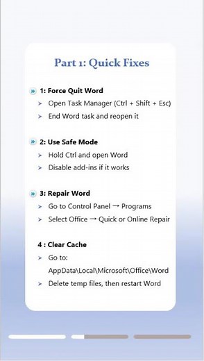 Word Not Responding? Fix It in Minutes!#wordtips #filerecovery #officetour