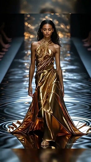 Liquid Metal Dress Unreal Fashion Transformation | Female🌹1F1M Fashion Vision 2026 January 26