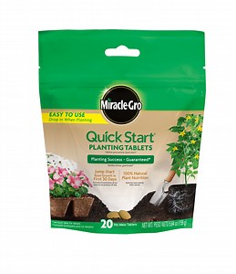 Miracle-Gro Quick Start Planting Tablets, Contains 20 No-Mess Tablets