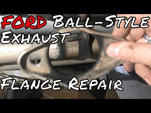 Ford Ball Style Exhaust Flange Repair, Fox body Mustang