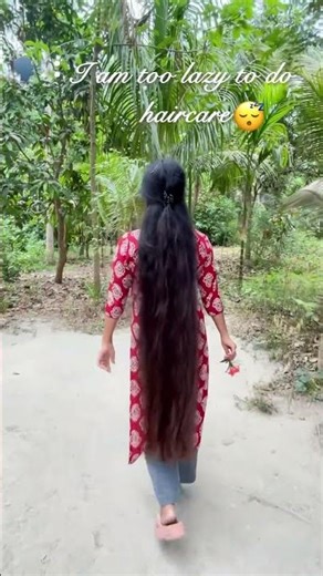 Lazy girl hair hack #hair #longhair #haircare