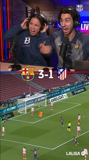 Goals hit different on Barça Live 🍿 #LaLigaHighlights #shorts #fcbarcelona