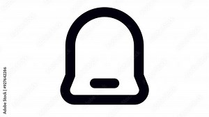 Notification motion icon. which can be used for various purposes such as websites, mobile apps, presentation and others. Animation, Alpha Channel