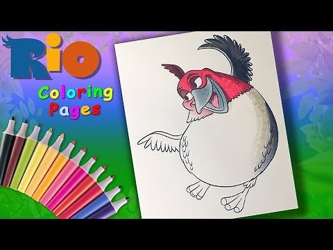 Rio Coloring Pages for Kids. How to Coloring Pedro