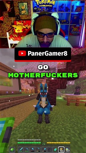 MEGA de LUCARIO 💯! #minecraft #shrots #pokemon #cobblemon #viral