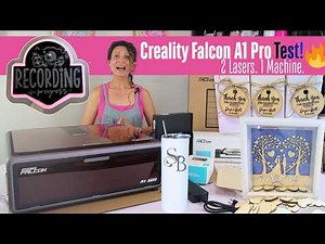 Creality Falcon A1 Pro Review Cutting, Engraving, Rotary & Metal Tests {Full Demo}