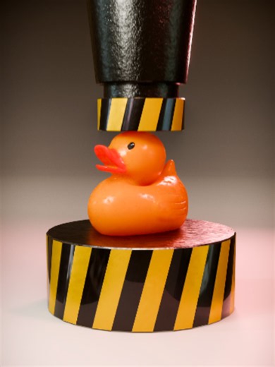 The Secret to Perfect 3D Squish! Huge thanks to Polyhaven for this fantastic duck model! https://polyhaven.com/a/rubber_duck_toy Extra Settings Not Shown in the Video: - Collision Quality: 20 - Object Collision Distance: 0.001 m Extra Tip: By default, the head of this duck model has a denser vertex count, which makes it disproportionately heavy during the simulation. Decimating or retopologizing the head beforehand to reduce the geometry will give you much cleaner and more accurate results. Soft