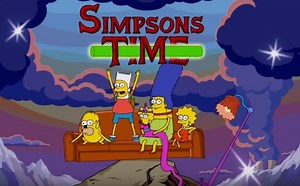 El genial intro de ‘Los Simpson’ al estilo de ‘Hora de Aventura’