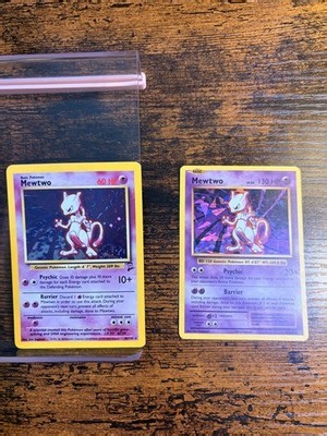 Pokemon TCG Mewtwo Card Lot Base Set II #10/130 & 51/108 Holo Rare Lot: LP/MP | eBay