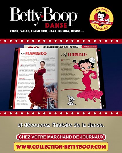 2K reactions · 727 shares | Betty Boop vous emmène danser aux quatre coins du monde dans une collection de figurines inédites ! | Hachette Collections | Facebook