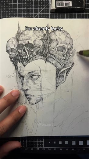 PogzArt on Instagram: "I’m talking to you 🫡❤️ #drawing #animedrawing #artist"