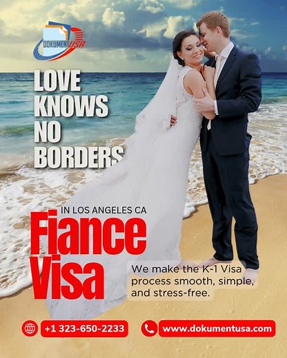 💍 Bring Your Fiancée to the USA with Dokument USA! Love knows no borders — and neither should your future together! At Dokument USA, we help you with the K-1 Fiancée Visa (for all countries) — the only official way to bring your fiancée to the United States to get married. Our team knows this process inside and out — it’s not magic, just paperwork done right. Most visa delays or denials happen because of small mistakes on forms. We make sure that doesn’t happen. We’ll: ✔️Complete your K-1 paper