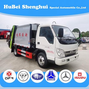 [Hot Item] Foton 4X2 5cbm 3 Tons Hydraulic High Compression Ratio Residential Solid Waste Compressed Garbage Compactor Truck