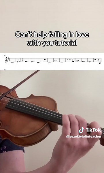 Can't Help Falling in Love Violin Tutorial