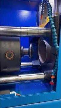 Ercolina EFB220 Hydraulic Flanging Machine in Operation