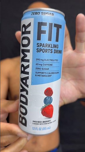 🫐 Body Armor Fit Mixed Berry Sparkling Sports Drink with electrolytes 💧 #mix #berry #fitness