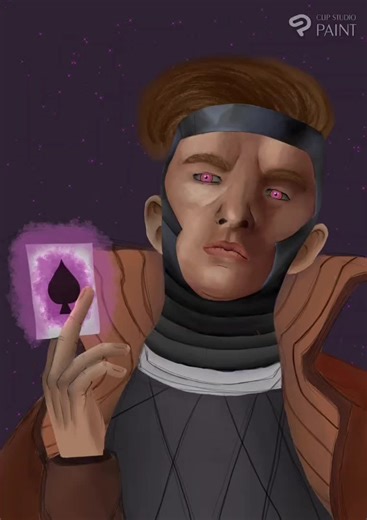 X-Men Gambit: Digital Drawing Showcase