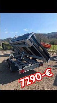 Vosges dépôt remorques tri benne debon 3500 kg 330 x 180