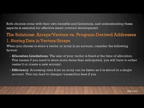 Understanding How Solana Rust Smart Contracts Handle Arrays and Vectors