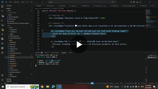 #mernstack #fullstackdeveloper #reactjs #nodejs #mongodb #ecommerce #webdevelopment #javascript #projects | Yash Kalamkar