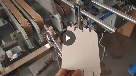 #printingbox#cardboardbox#foldergluer#lockbottombox#gluingmachine 3points small box auto lock bottom box folding gluing machine | Daphne_ Folder Gluer