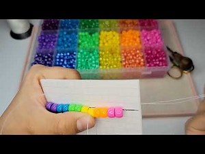 Two Needle Method w/ PONY BEADS