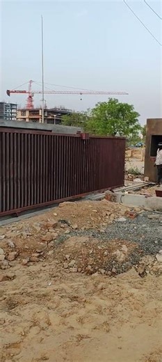 MS square box pipe heavy sliding gate design #viral #trending #welding