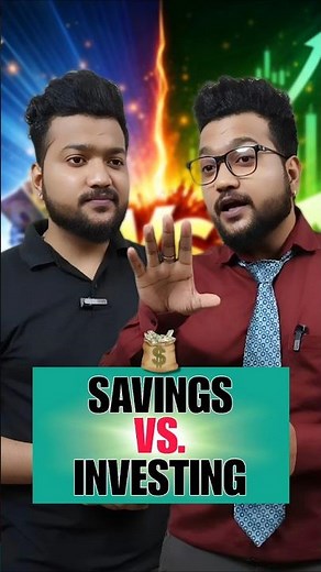 Saving vs Investing 😳 #finance #money #education #shorts