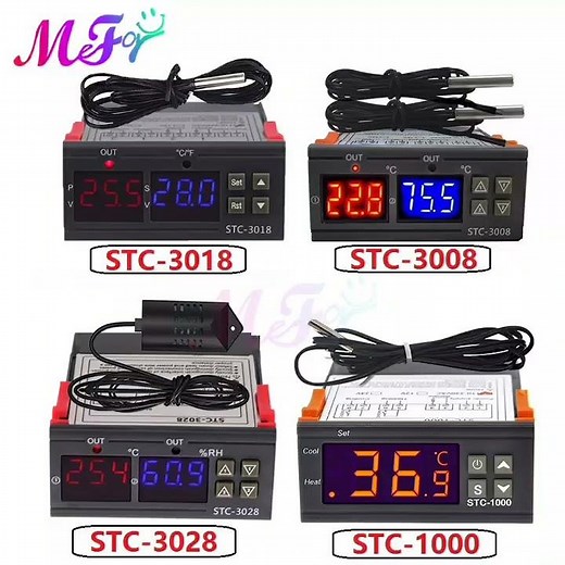 Digital Thermostat 220V STC-1000 3000 3008 3018 3028 Temperature Humidity Controller Switch Hum