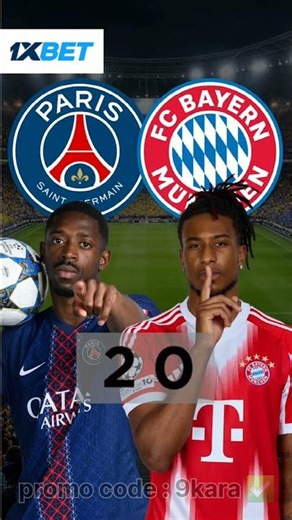 PSG vs Bayerm Munich 🔥🔥💰 TOTAL ODDS : 4.2✅ #psgvsbayern #football #india #ucl #sports