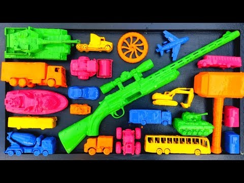 Membersihkan Mainan Mobil Balap, Truk Molen, Kereta Api, Excavator, Tank Baja, Speed Boat, Pesawat