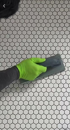 How to install mosaic #tile #bathroomfloor