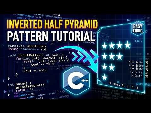 Inverted Half Pyramid Pattern || C++ Programming || Data Structure and Algorithms