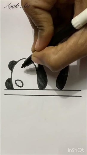 Easy cute panda drawing\Panda drawing easy step by step