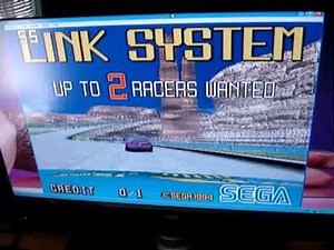 Daytona USA - dual screen 2 player link up on 1 PC